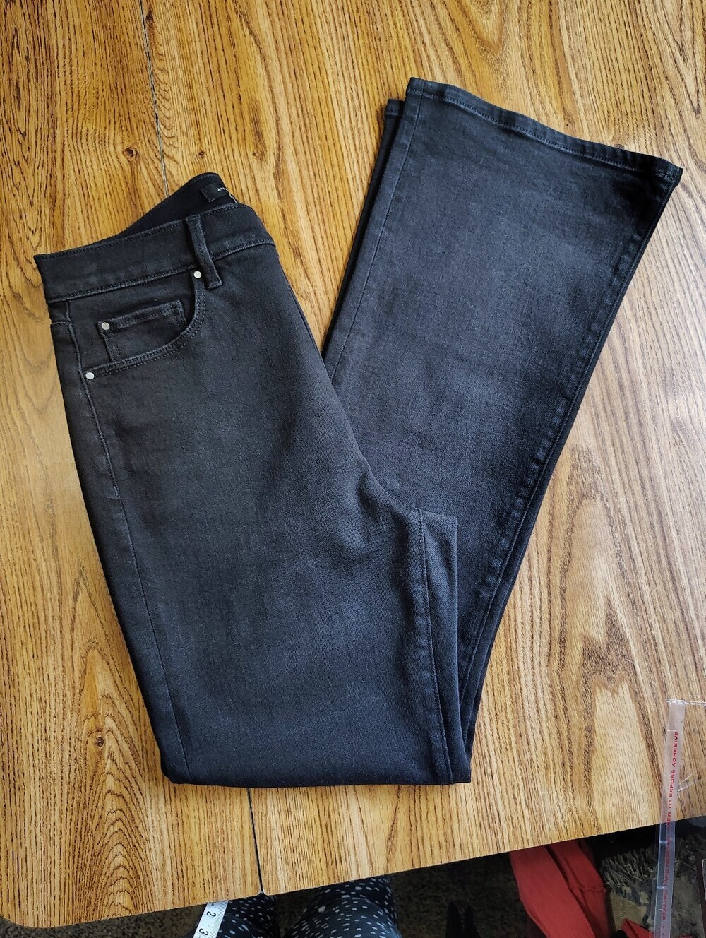 Ann Taylor The Boot Cut High Rise Women's Denim Jeans Black Stretch sz 8. - Picture 5 of 16